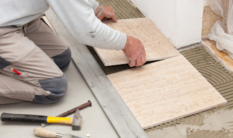 how to lay floor tiles