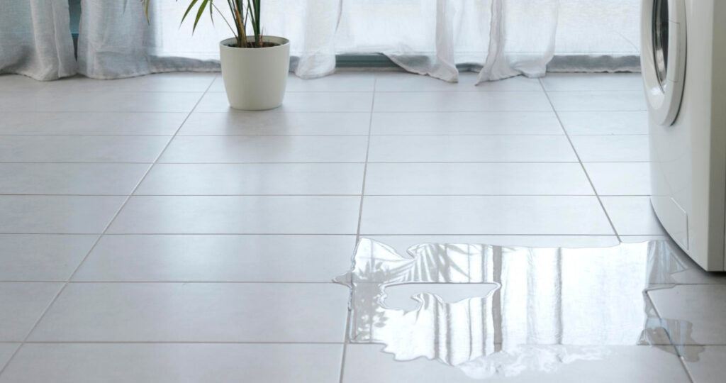 white floor tile