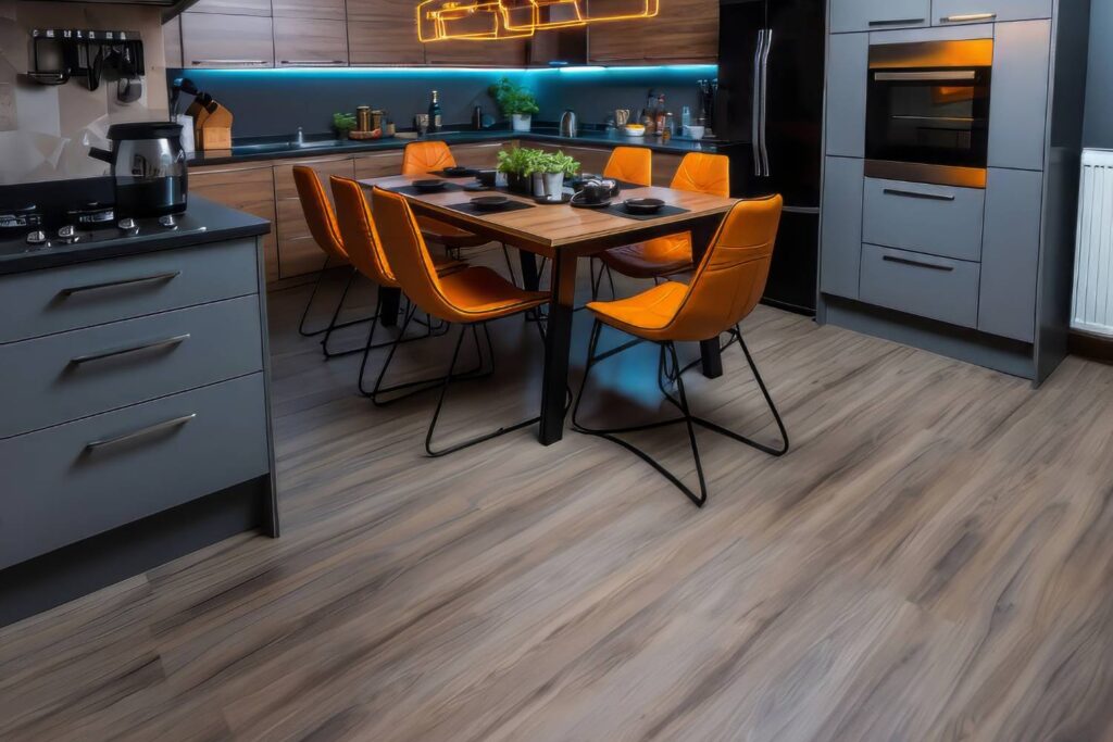 modern Kitchen woodern floor tiles